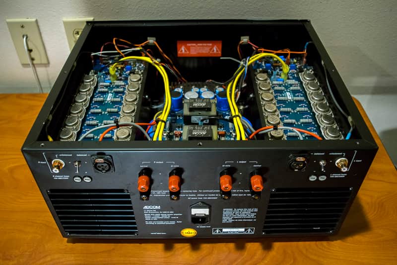 Adcom GFA-5800 250/400W stereo XLR balanced studio monitor power amp - made in USA! image 1