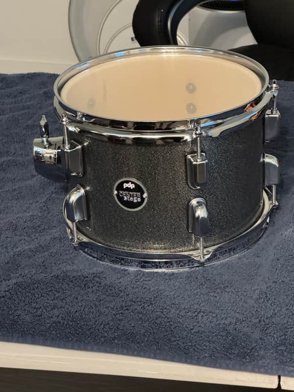 PDP Center Stage 10x7 Rack Tom (includes mount) 2026 - Silver Sparkle image 1