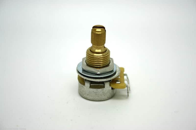 PREMIUM CTS SPLIT SHAFT 500K AUDIO LOGARITHMIC MINI POT POTENTIOMETER image 1