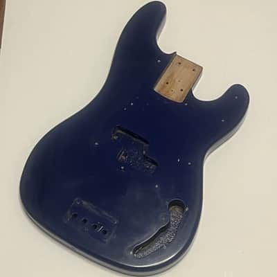 Antares Vintage Precision Bass Body Dark Navy Blue 70s image 1