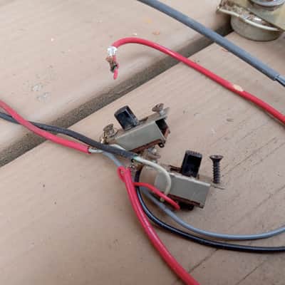 Vintage 1960's Framus Star Bass Wiring Harness! Pots, Jack, Switches! image 4