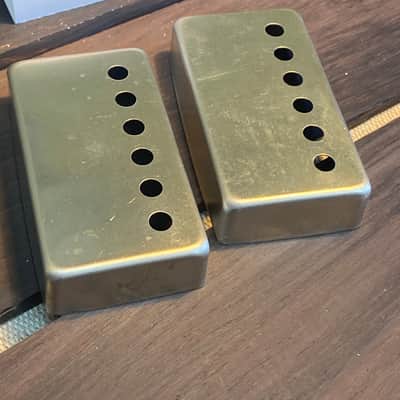 General Vintage Tone  Pair PAF pickup cover made in Natural steel Germany made quality 49.2 pole spa image 7