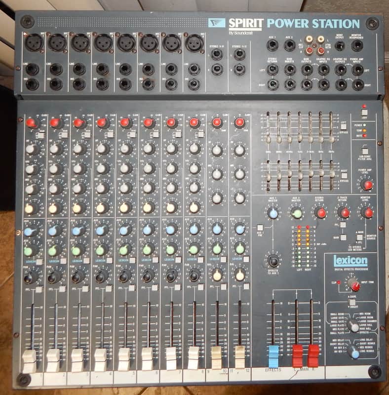 Soundcraft Lexicon Spirit Power Station powered mixer with effects image 1