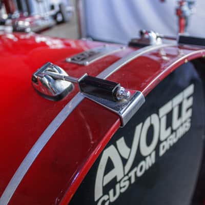 Ayotte 80s "Ray Era" Red Gloss One-Way Shade 5-Piece Drum Kit (22/16/14/13/12) image 15