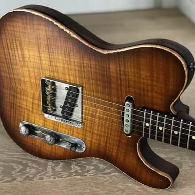 Scala Guitars (Leo Scala) T-Rod 5A Flamed Maple Top  Sound Vented Top, Arcane Pickups! Boutique Custom Shop image 18