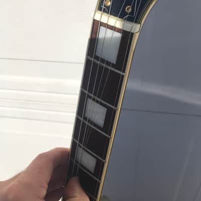 Samick  les paul custom   1987 Black  very rare the samick lawsuit headstock image 14