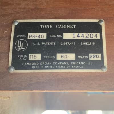 Hammond PR-40 Speaker Cabinet Organ Amp image 6