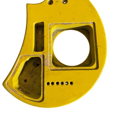 Yellow Mini Crescent Shaped Guitar Body DIY Project image 3