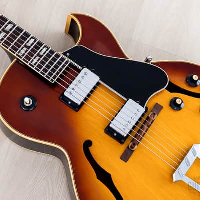 1969 Gibson ES-175 D Vintage Hollowbody Guitar Ice Tea Sunburst w/ Pre-T Top Patent Stickers, Case image 8