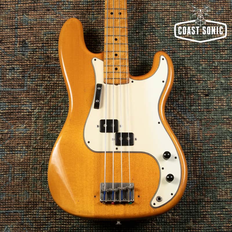 1976 Westminster PB380N Precision Bass, Birdseye Maple neck, Matsumoku, Made in Japan image 1
