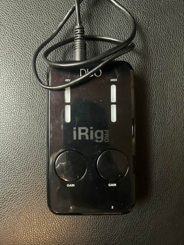 IK Multimedia iRig Pro Duo I/O 2-Channel Mobile Audio Interface 2020 - Present - Black image 1