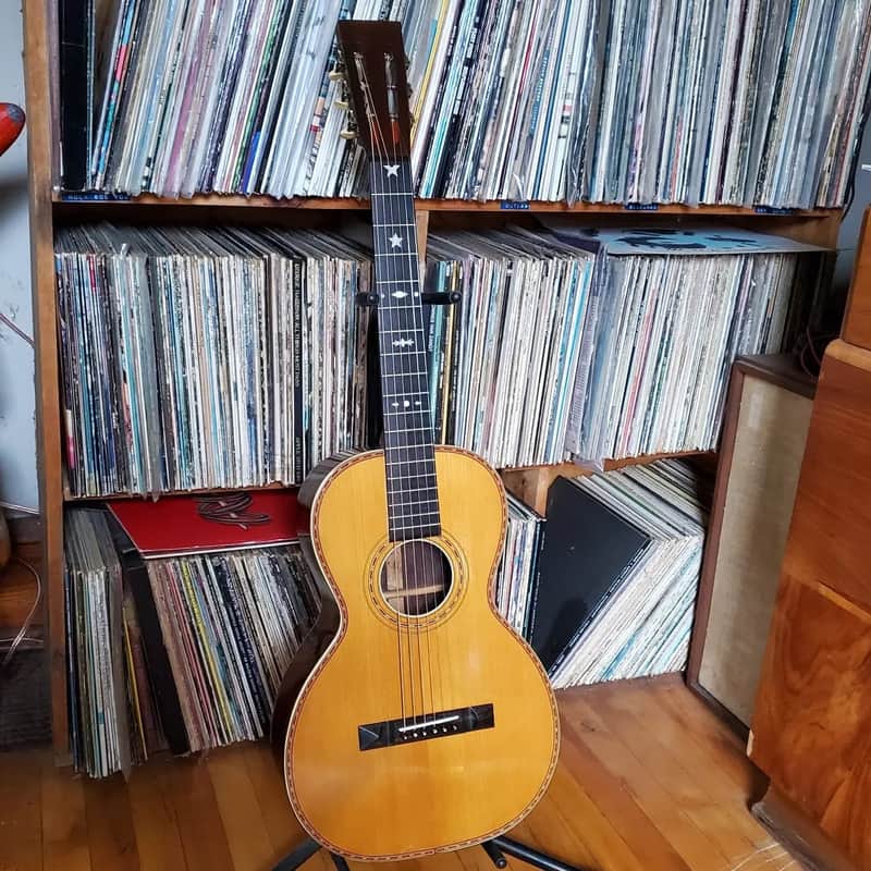 N B Curtiss (Lyon and Healy) Parlor Guitar 1905 - Natural image 1