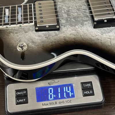 ESP Original Series Eclipse Custom Silver Liquid Metal Burst w/case E8031252 image 11