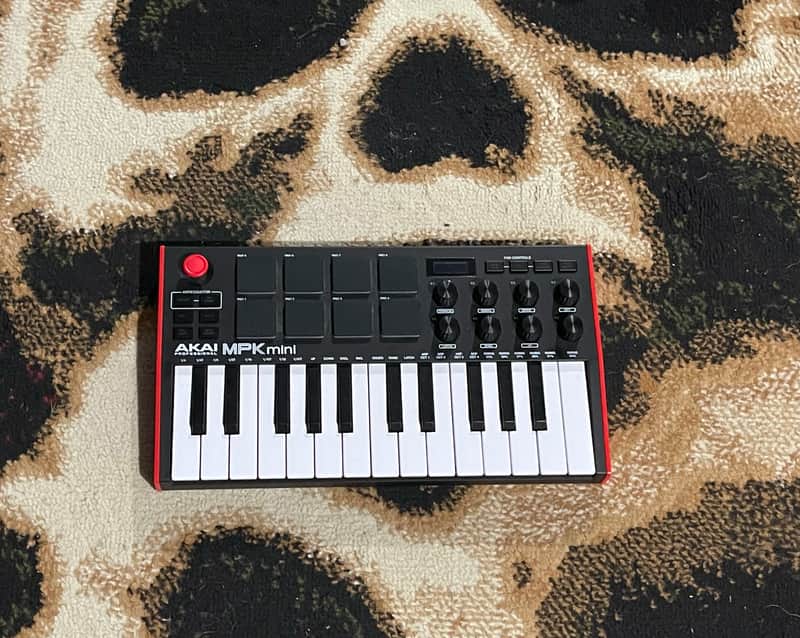 Akai MPK Mini MKIII 25-Key MIDI Controller 2020 - Present - Red with Black Keys image 1