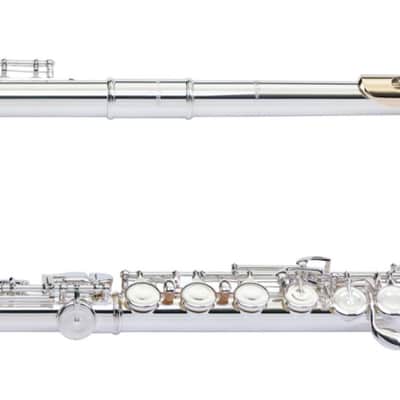 Pearl Flute Quantz 665 Series Offset-G/C-Footjoint/Split-E/Closed Hole/Vigore 3K Gold Lip Gold Lip-Plate, C-Sharp Trill Key, and D-Sharp Roller +CASE | +2-Day | Dealer image 4