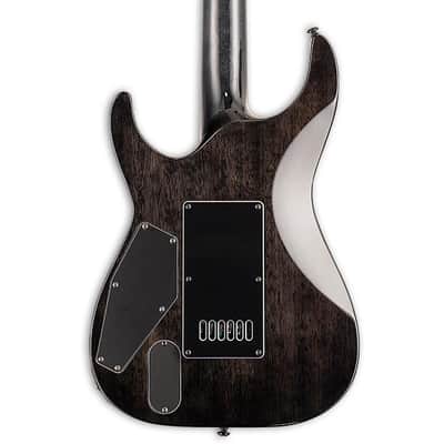 ESP LTD MH-1000 Guitar w/Evertune Bridge - See Thru Black image 6