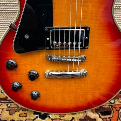 Vintage Hohner Professional L59 Les Paul Custom Sunburst Left Handed Guitar image 4