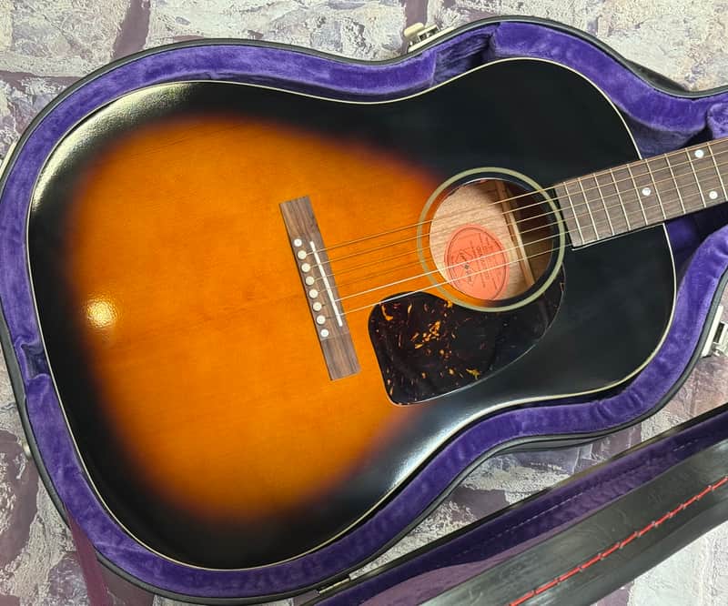 2025 Epiphone Inspired By Gibson Custom Shop 1942 Banner J45 Vintage Sunburst New Unplayed Auth Dlr 4lbs10oz #249 image 1