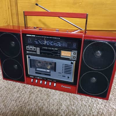 Panasonic RX F 32LS Rare Vintage Red Casette Deck Boombox Warranty image 12