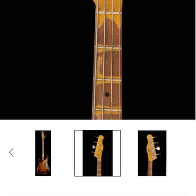Nash PB/J 55 2025 - Super Heavy Relic 4 String Bass in 3 Burst Nitro! Maple on Maple, Ash Body, Nash Alligator Case, Lollar Hand Wound Pickups!  Boutique Spoiled. image 5