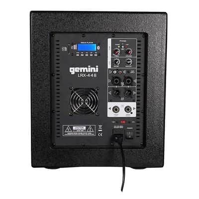Gemini - LRX-448 - Portable 4X4 Line Array PA Speakers System With 12" Subwoofer image 9