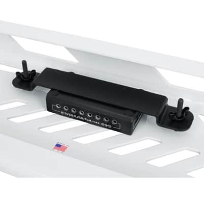 Gator Cases GPB-LAK-WH Small White Aluminum Guitar Bass Pedal Board w Carry Bag image 9