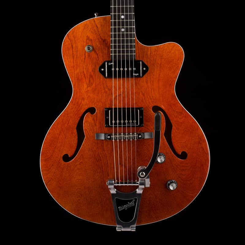 Pre Owned Godin 5th Ave. Uptown With Bigsby Havana Brown With Case image 1