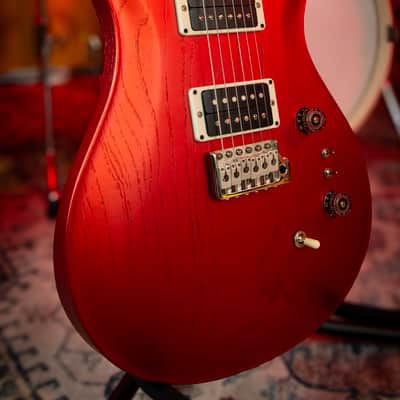 PRS CE 24-08 Swamp Ash 2025 Satin Red Apple Metallic image 8