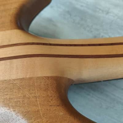 1992 Heartfield (by Fender Japan) Prophecy III Neckthrough Bass (Natural) image 8