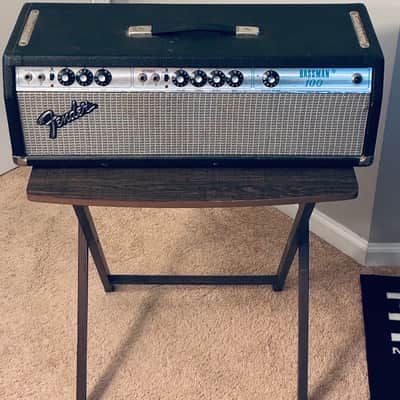 Fender Bassman 100 2-Channel 100-Watt Guitar Amp Head 1972 - 1976 - Silverface image 2