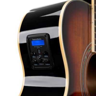 Washburn EA55G-A Festival Series Cutaway Acoustic/Electric Guitar - Koa Burst (EA55G-A-U) image 3