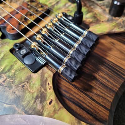 Barlow Guitars Osprey Hybrid Headless 2021 Hybrid Burl/Zirocote/Pale Moon Ebony image 5