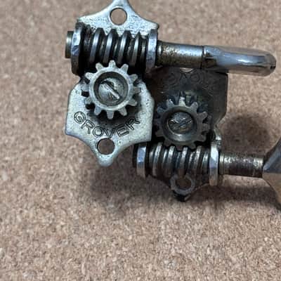 Grover Sta-Tite 3x3 Tuners w/ Bushings and Screws 50’s/60’s  - Nickel image 4
