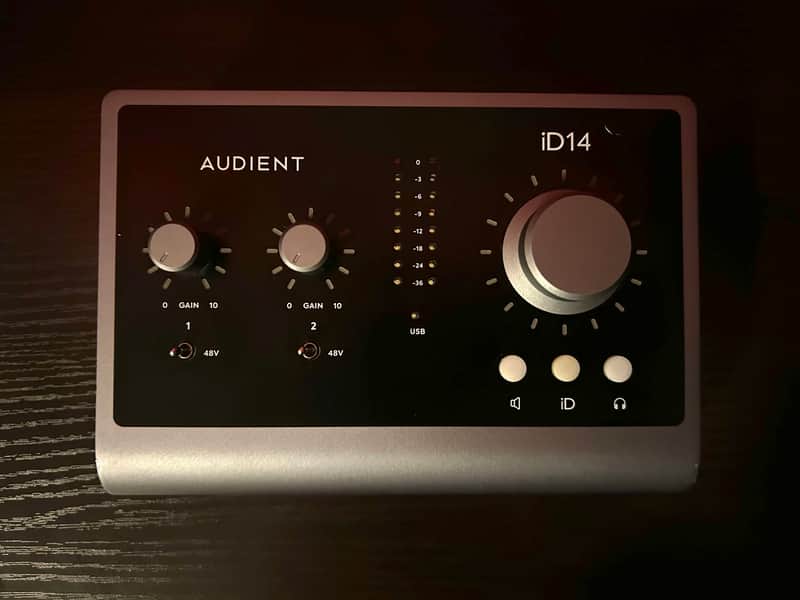 Audient iD14 MKII USB-C Audio Interface 2021 - Black image 1