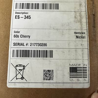 Gibson ES-345 Sixties Cherry New Unplayed Auth Dlr 7lb 13oz #286 image 21