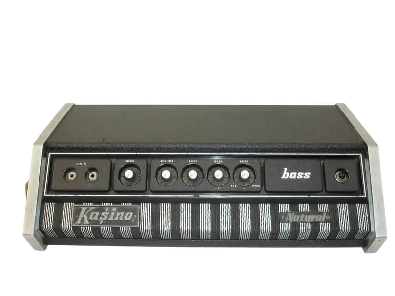 Vintage Kasino by Kustom 150 Bass Natural Bass Amp Head image 1