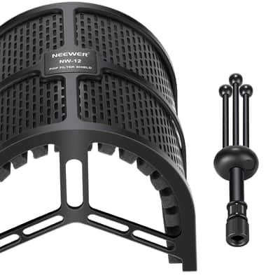 Pop Filter Microphone Isolation Shield + Tripod image 4
