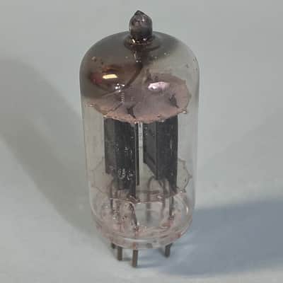 1950s RCA 12AU7 ECC82 (x2) Matched Pair Vintage Long Black Plate Tubes! T144 image 8