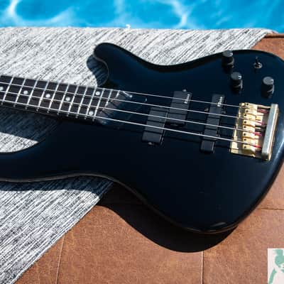1989 Greco PXB-80 Phoenix Electric PJ Bass - Black - Made In Japan - Pro Set Up w Perfect Frets/Action/Intonation! image 6