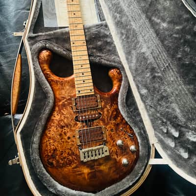 Fibenare Erotic Dalmat  Burl Maple Natural with Wood Pickup Covers Rare! image 23