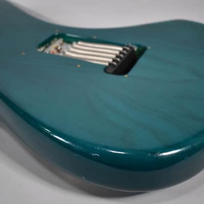 1998 Fender American Deluxe Stratocaster Transparent Teal w/HSC image 12