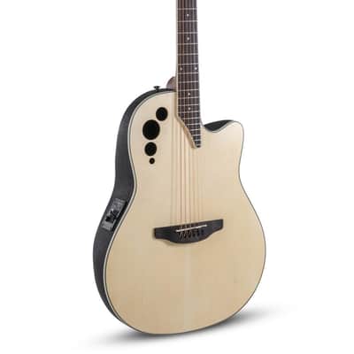 Ovation Applause Mid Depth Acoustic Electric Guitar - Natural - AE44-4S image 1