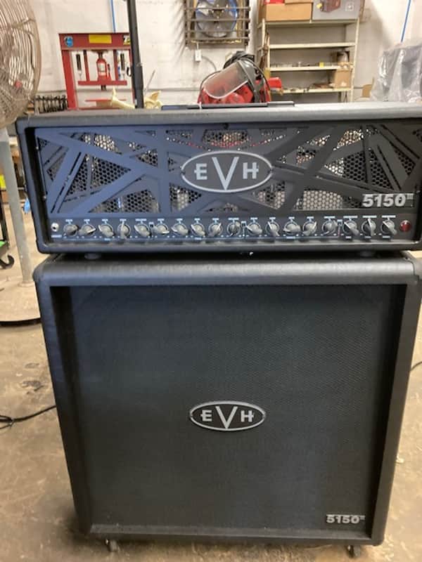5150III 100W Tube Head, Blk Stealth w/ Cover - EVH 5150II 100W 4x12 Straight Cab - Special Run. image 1