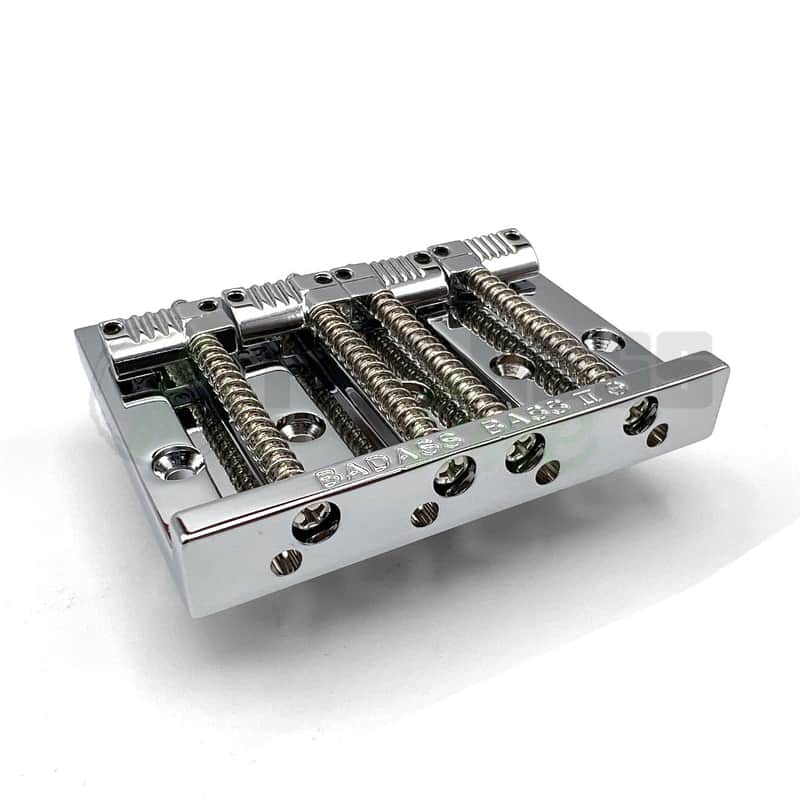 Badass Leo Quan Badass II 4-String Bass Bridge with Grooved Saddles - Nickel Finish - New