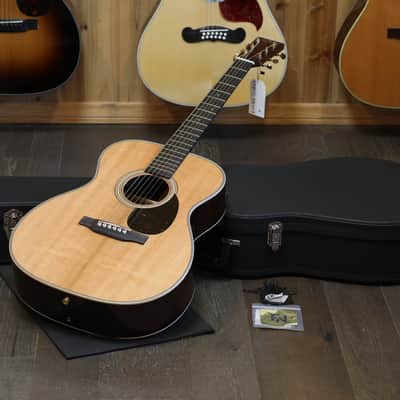 2023 Martin OM-28 Modern Deluxe Acoustic Guitar Natural + HSC image 1
