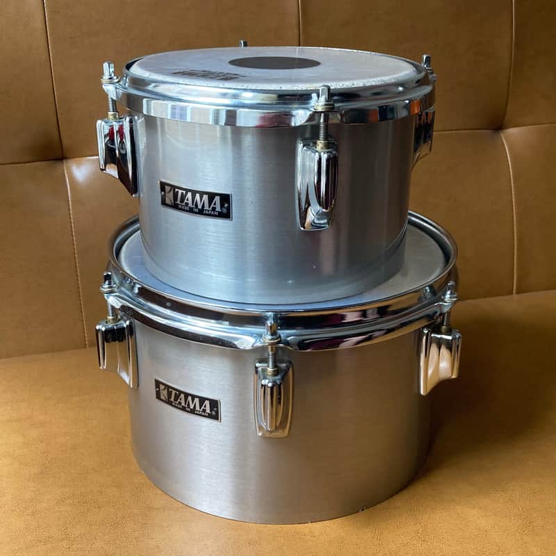Tama Imperialstar 8" and 10" Concert Toms - Hairline Chrome - early-1980's image 1