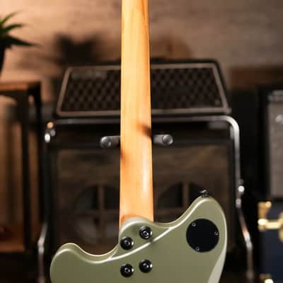 EVH SA-126 Special Semi-Hollow Electric Guitar - Matte Army Drab with Hardshell Case image 7