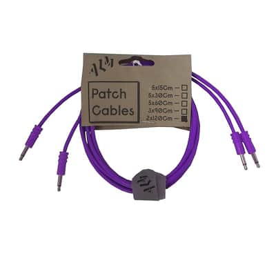 ALM Busy Circuits ALM-PC001x120 Eurorack Patch Cables (2 x 120cm) - Purple image 3