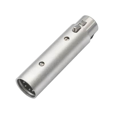 Male 5Pin Xlr To Female 3Pin Xlr Dmx Converter Adapter 5Pin Male To 3Pin Female Audio Connector 5-Pin To 3-Pin Conversion Expansion, For Dmx Stage Lighting Dimmer Console-2Pack image 5