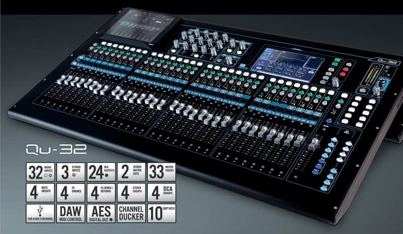 Allen & Heath Qu-32 Chrome 32-Channel Digital Mixer image 1